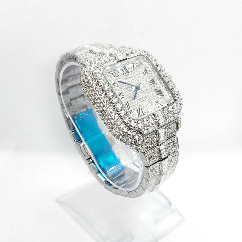 Cartier Luxury Arabic Diamond Watch