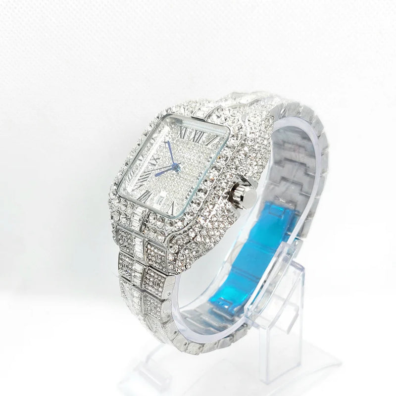 Cartier Luxury Arabic Diamond Watch