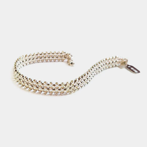 Stainless Steal Silver Doted Bracelet